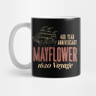 Mayflower 1620 Voyage 400 Year Anniversary Thanksgiving Mug